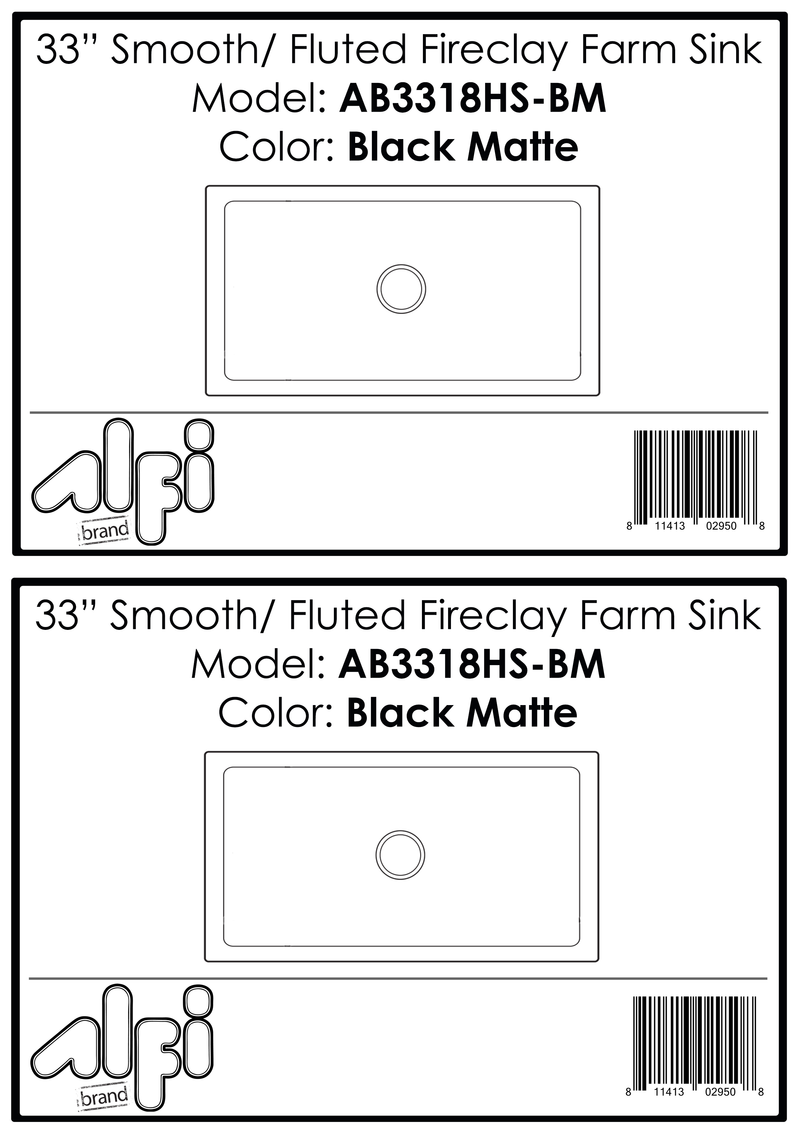 ALFI brand AB3318HS Kitchen Sink