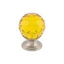 Top Knobs: Crystal Amber Crystal