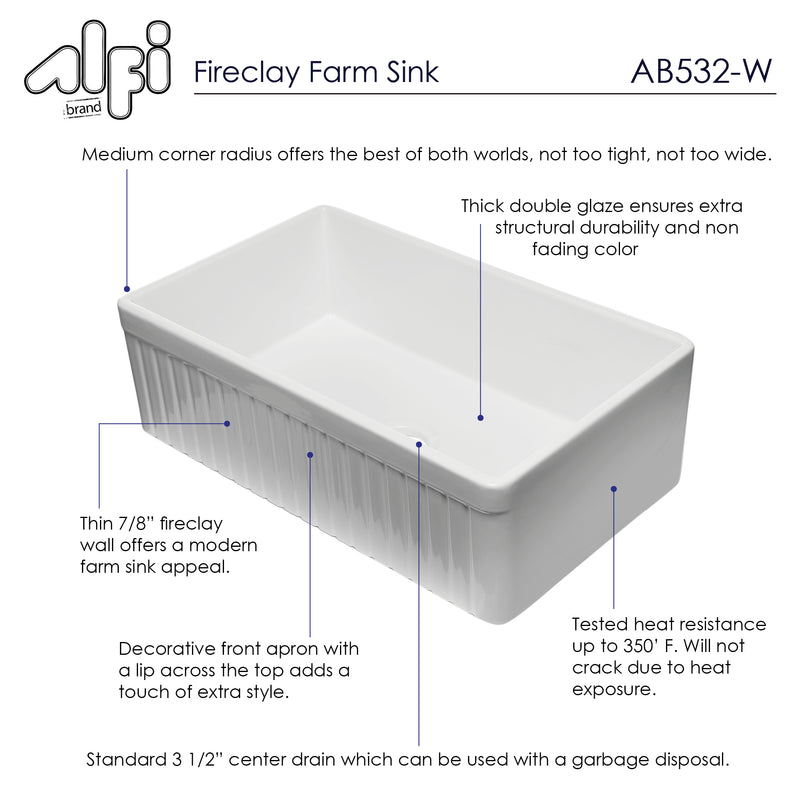 ALFI brand AB532 Kitchen Sink