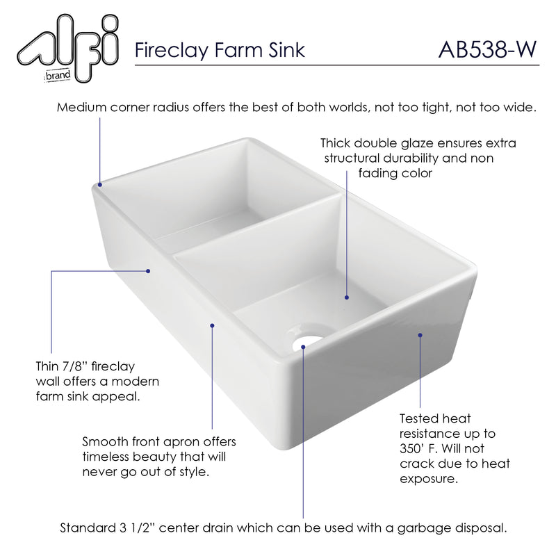 ALFI brand AB538 Kitchen Sink