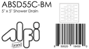 ALFI brand ABSD55C Shower Drain