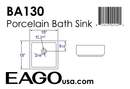 EAGO  Bathroom Sink