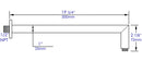 ALFI brand ABSA20S Shower Arm