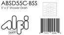 ALFI brand ABSD55C Shower Drain