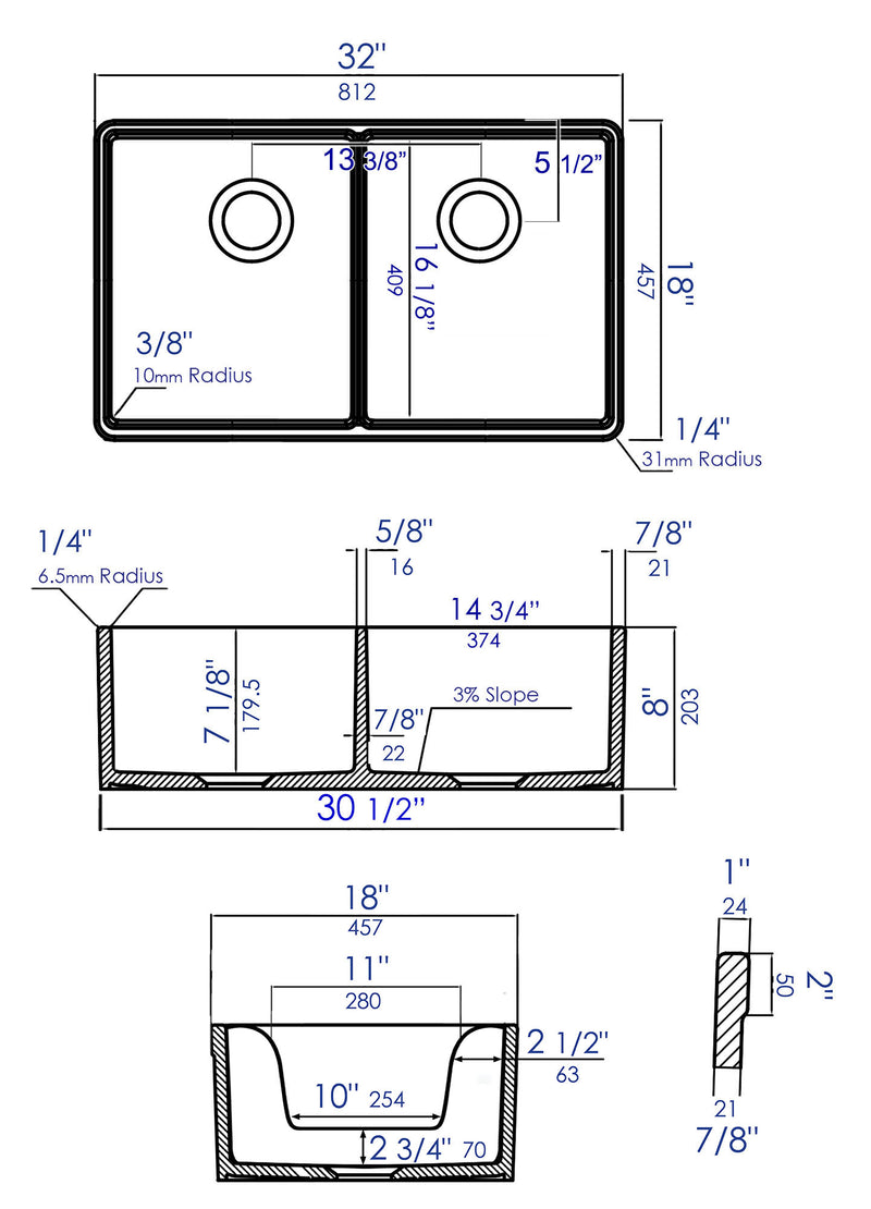 ALFI brand AB5123 Kitchen Sink