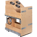 11" "No Wiggle" Powered Vanity Pullout for 15" Standard Full Height Base Cabinet