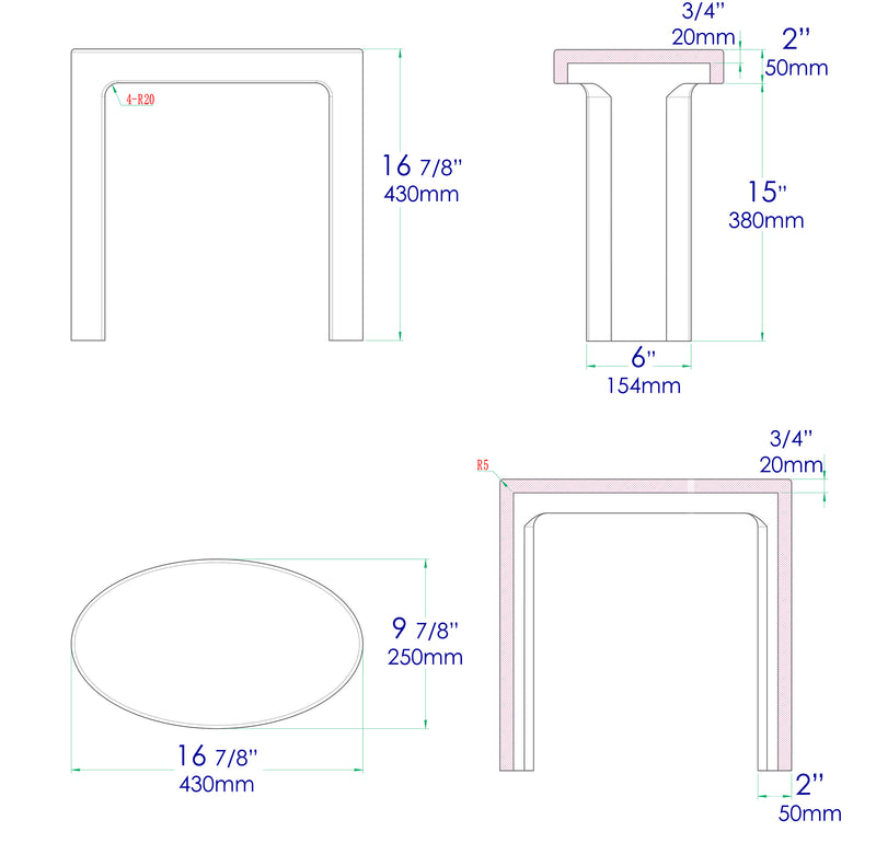 ALFI brand  Bench