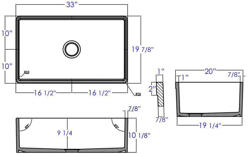 ALFI brand AB532 Kitchen Sink