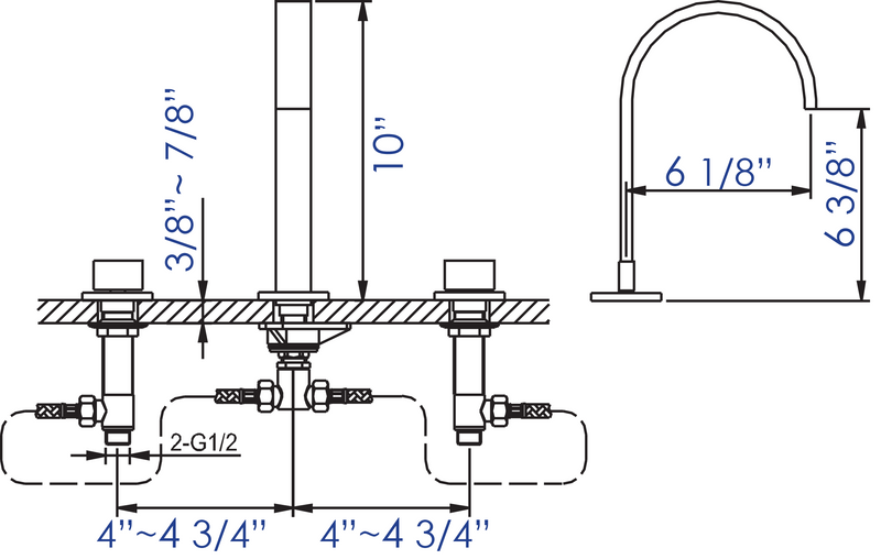 ALFI brand AB1336 Bathroom Faucet
