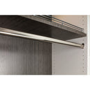 40 Satin Nickel 19/32"x1-3/16"x8' Oval Steel Closet Rods