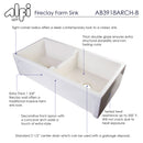 ALFI brand AB3918ARCH Kitchen Sink