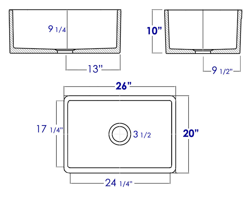 ALFI brand AB505 Kitchen Sink