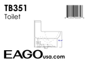 EAGO  Toilet
