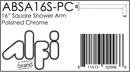 ALFI brand ABSA16S Shower Arm