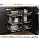 15" Polished Chrome STORAGE WITH STYLE® Full-Height Blind Corner Organizer