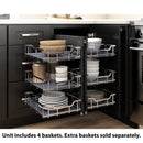 15" Polished Chrome STORAGE WITH STYLE® Full-Height Blind Corner Organizer