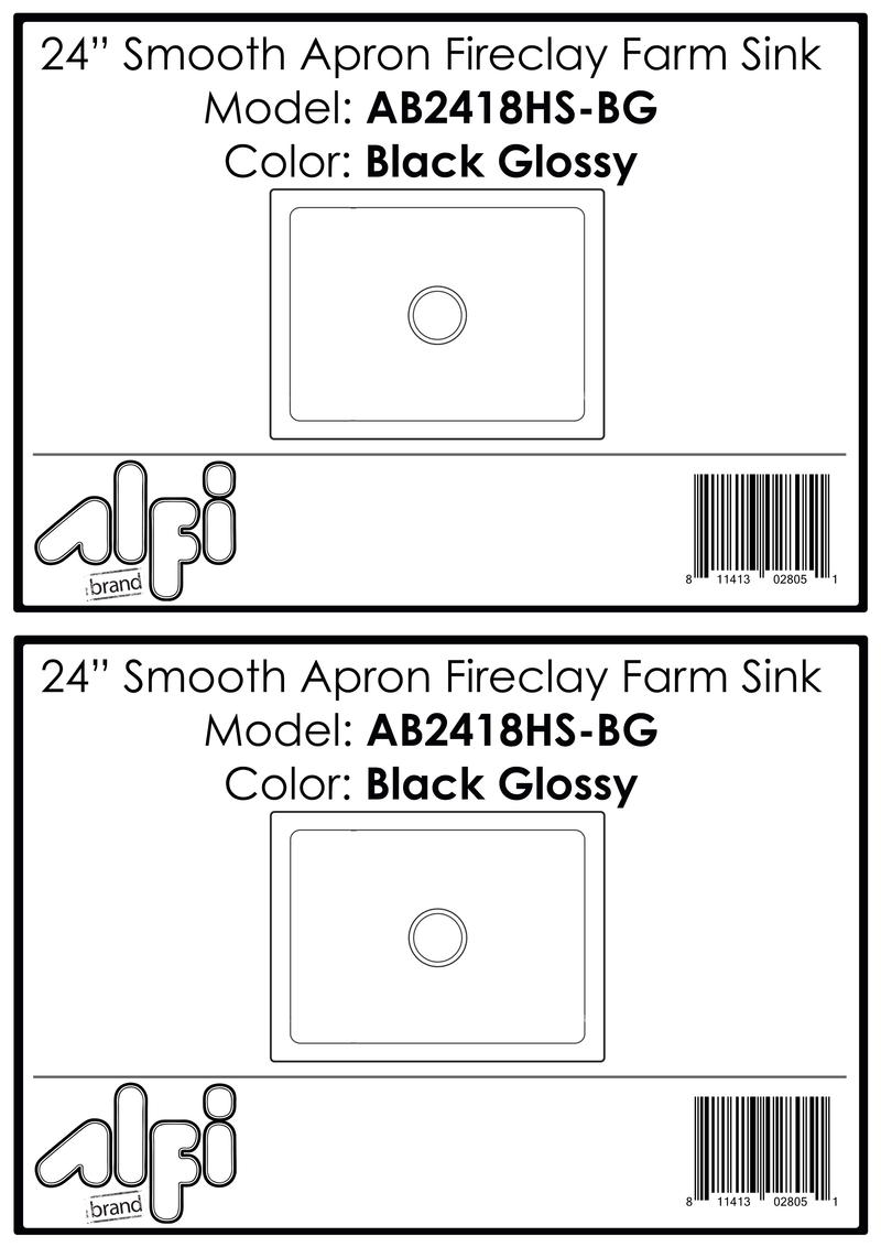 ALFI brand AB2418HS Kitchen Sink