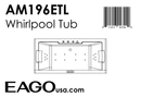EAGO  Whirlpool Tub