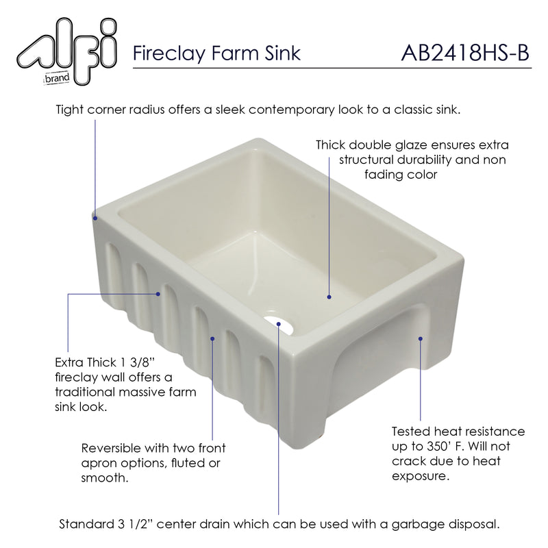 ALFI brand AB2418HS Kitchen Sink