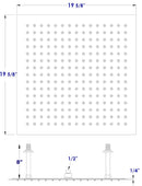 ALFI brand RAIN20S Shower Head