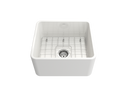 Classico 20" Farmhouse Apron Front Fireclay 20" Single Bowl Kitchen Sink