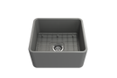 Classico 20" Farmhouse Apron Front Fireclay 20" Single Bowl Kitchen Sink