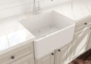 CLASSICO 24" Farmhouse Apron Front Fireclay 24" Single Bowl Kitchen Sink