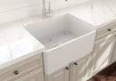 CLASSICO 24" Farmhouse Apron Front Fireclay 24" Single Bowl Kitchen Sink