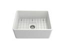 CLASSICO 24" Farmhouse Apron Front Fireclay 24" Single Bowl Kitchen Sink