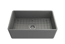 CLASSICO 30" Farmhouse Apron Front Fireclay 30" Single Bowl Kitchen Sink