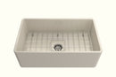 CLASSICO 30" Farmhouse Apron Front Fireclay 30" Single Bowl Kitchen Sink