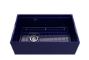 CONTEMPO 30" Step Rim Farmhouse Apron Front Fireclay 30" Single Bowl Kitchen Sink