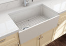 CONTEMPO 30"Farmhouse Apron Front Fireclay 30" Single Bowl Kitchen Sink