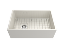 CONTEMPO 30"Farmhouse Apron Front Fireclay 30" Single Bowl Kitchen Sink