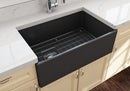 CONTEMPO 30"Farmhouse Apron Front Fireclay 30" Single Bowl Kitchen Sink