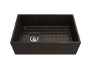 CONTEMPO 30"Farmhouse Apron Front Fireclay 30" Single Bowl Kitchen Sink