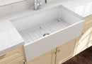 CONTEMPO 33" Farmhouse Apron Front Fireclay 33" Single Bowl Kitchen Sink