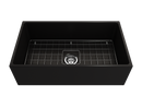 CONTEMPO 33" Farmhouse Apron Front Fireclay 33" Single Bowl Kitchen Sink