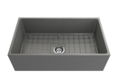 CONTEMPO 33" Farmhouse Apron Front Fireclay 33" Single Bowl Kitchen Sink