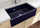 CONTEMPO 33" Farmhouse Apron Front Fireclay 33" Single Bowl Kitchen Sink
