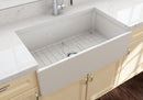CONTEMPO 33" Farmhouse Apron Front Fireclay 33" Single Bowl Kitchen Sink