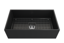 CONTEMPO 33" Farmhouse Apron Front Fireclay 33" Single Bowl Kitchen Sink