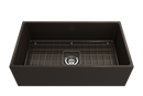 CONTEMPO 33" Farmhouse Apron Front Fireclay 33" Single Bowl Kitchen Sink