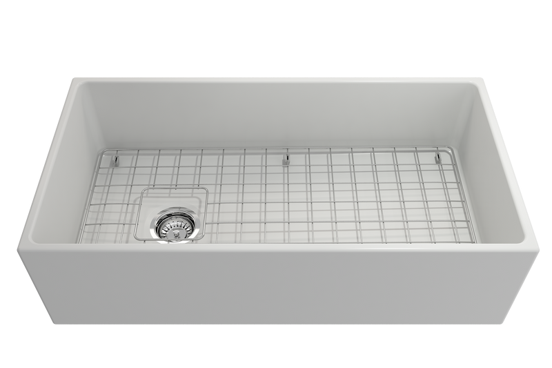 CONTEMPO 36" Farmhouse Apron Front Fireclay 36" Single Bowl Kitchen Sink