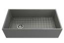 CONTEMPO 36" Farmhouse Apron Front Fireclay 36" Single Bowl Kitchen Sink