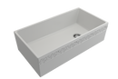 VIGNETTO 36" Farmhouse Apron Front Fireclay 36" Single Bowl Kitchen Sink