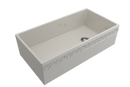 VIGNETTO 36" Farmhouse Apron Front Fireclay 36" Single Bowl Kitchen Sink