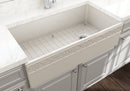 VIGNETTO 36" Farmhouse Apron Front Fireclay 36" Single Bowl Kitchen Sink