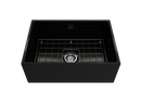 CONTEMPO 27" Farmhouse Apron Front Fireclay 27" Single Bowl Kitchen Sink