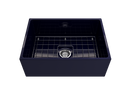 CONTEMPO 27" Farmhouse Apron Front Fireclay 27" Single Bowl Kitchen Sink